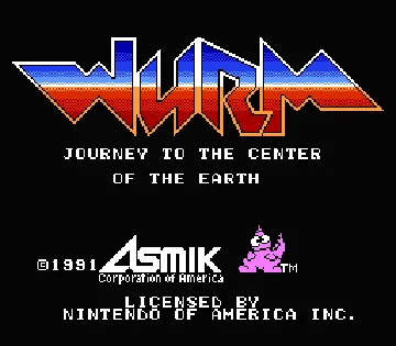 Wurm - Journey to the Center of the Earth! (USA) screen shot title